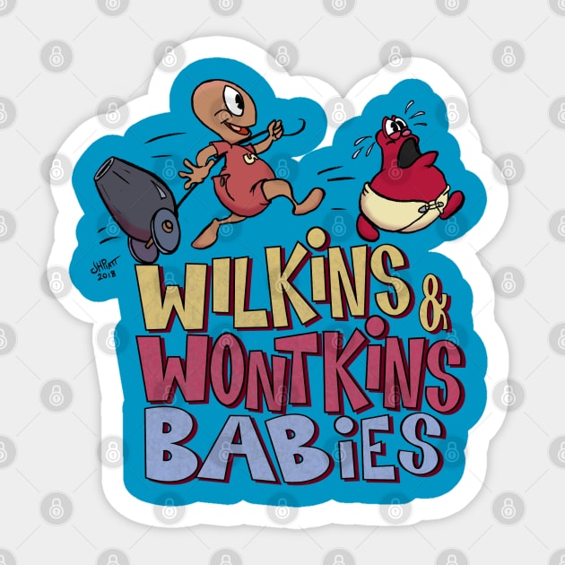 Wilkins & Wontkins Babies Sticker by UzzyWorks